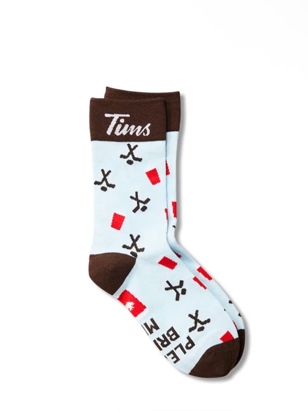 TIM HORTONS NOVELTY SOCKS “PLEASE BRING ME COFFEE”